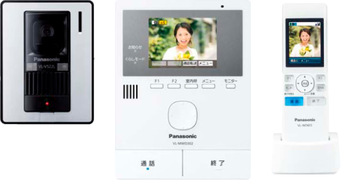 Panasonic ワイヤレスモニター子機付テレビドアホン VL-SWD302KL